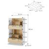 BED CONCEPT BC 27, regal H158, biela dub artisan 3