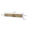 BED CONCEPT BC 30, zavesna polica, kasmir dub nagano 3