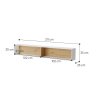 BED CONCEPT BC 30, zavesna polica, biela dub artisan 3