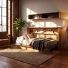 BED CONCEPT BC 30, zavesna polica, dub artisan cierna 4