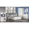 BROOKLIN 160, postel s lamelovym rostom, biela 2