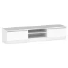 BROOKLIN 2D, otvoreny TV stolik, biela 1