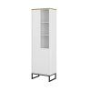 ALTO 05, vitrina 1D L P, biely dub Mauvella biela 2