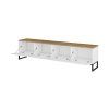 ALTO 40, TV stolik 4K, biely dub Mauvella biela 4