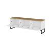 ALTO 247VPF41, TV stolik 3K, biely dub Mauvella biela 4