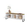 ALTO 247VPF41, TV stolik 3K, biely dub Mauvella biela 5