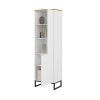 ALTO 05, vitrina 1D L P, biely dub Mauvella biela 9