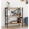 SHELVE 3 regál - knižnica, borovica / čierna