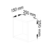n stenn polica k 25x25 cm sada 3 ks biel3bb4a8b0
